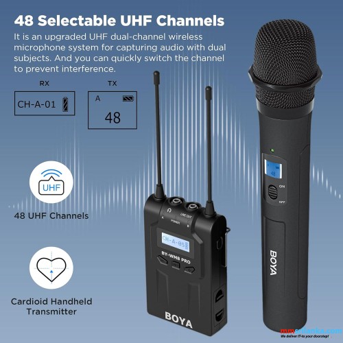 BOYA BY-WM8 PRO-K3 HANDHELD WIRELESS MICROHONE SYSTEM (6M)